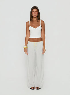 Janaye V Neck Tank White