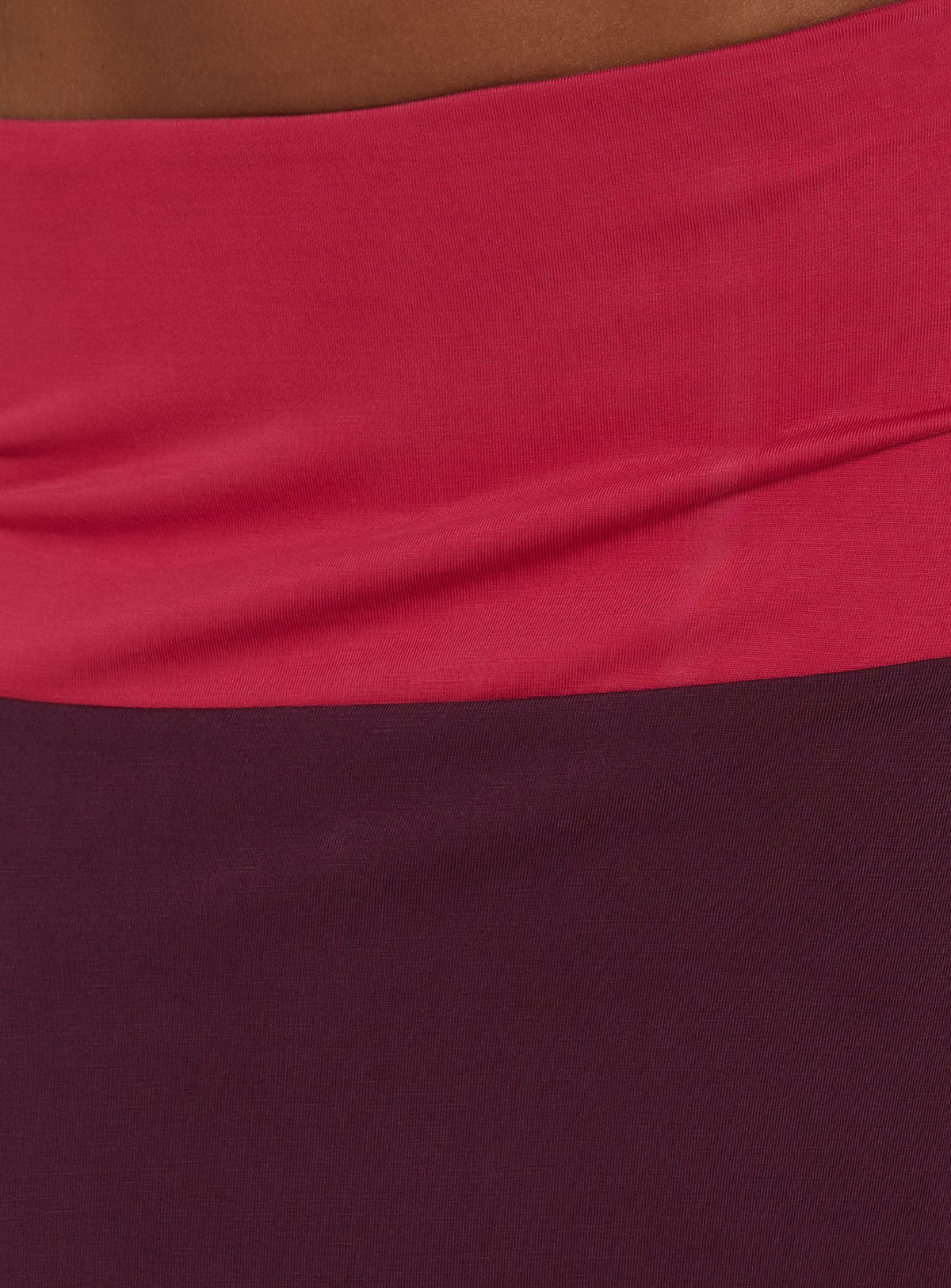 Irisah Splice Midi Skirt Red / Plum
