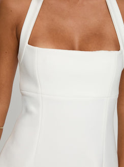 product Princess Polly Alyn Halter Mini Dress White Square Neck 