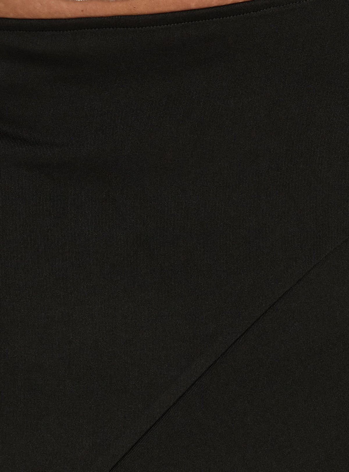 Showcasing the Futura Asymmetrical Midi Skirt Black Curve in womens-skirts with midi length Princess Polly