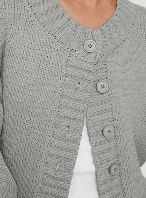 product Princess Polly Edern Cardigan Grey Jumpers 