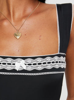 product Princess Polly Keating Bodysuit Black Sleeveless Bodysuit 