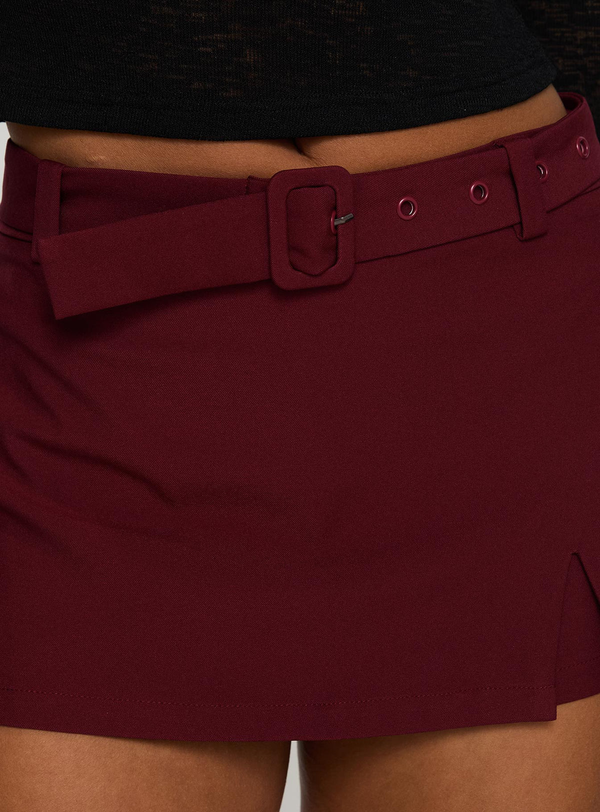 product Princess Polly Volley Mini Skort Cherry Red High Waisted Shorts 