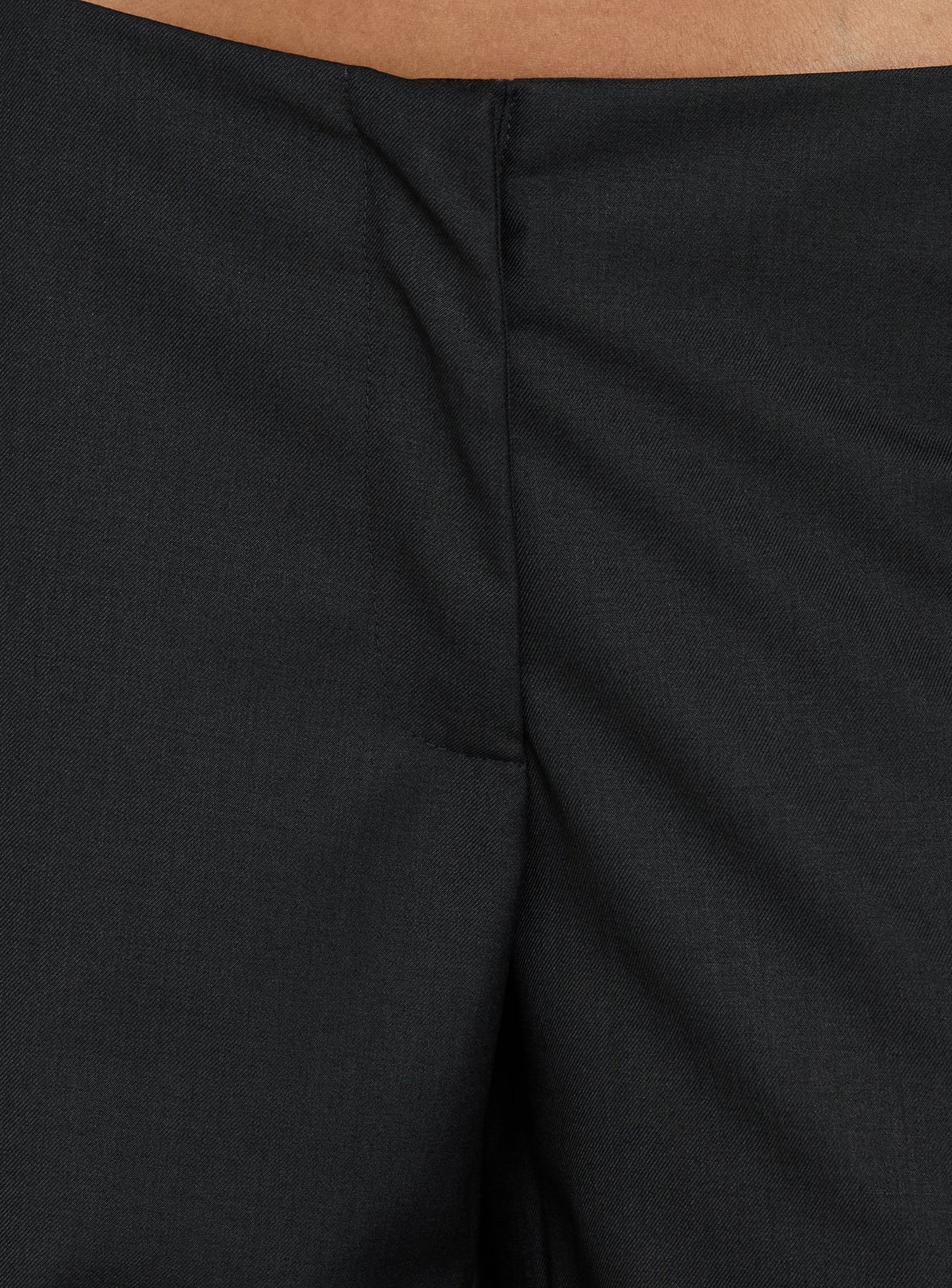 Agazia No Waist Low Rise Straight Pants Grey