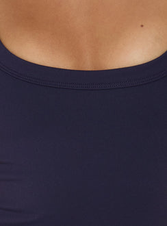 Kasper Cinched Tank Top Navy