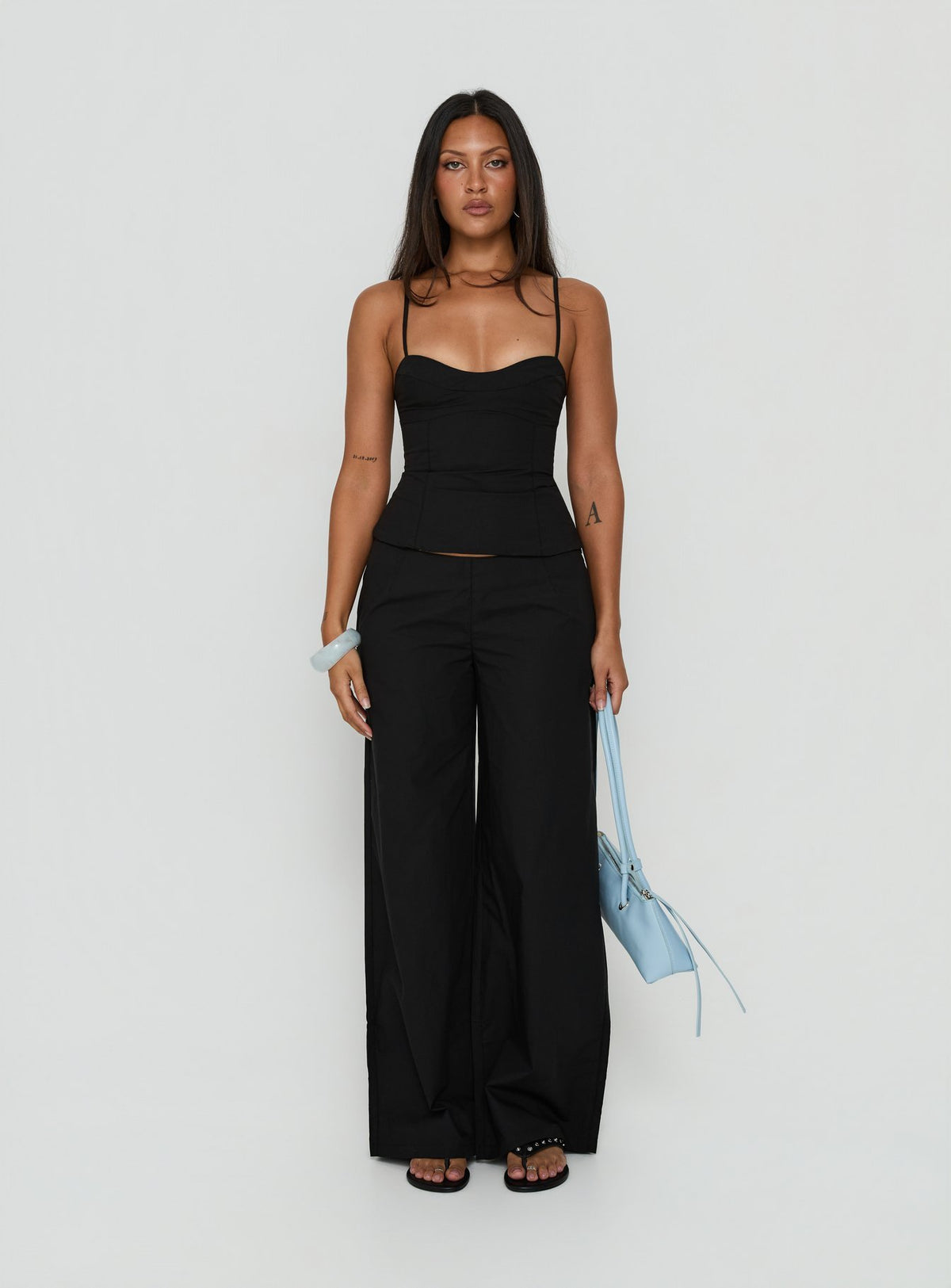 Kierstyn Corset Set Black Tall