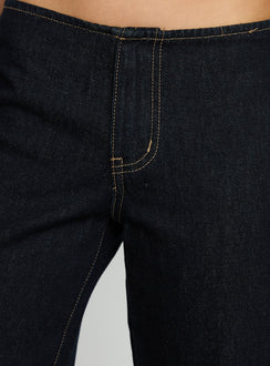 Featuring Buenos No Waist Low Rise Straight Leg Jeans in Raw Denim womens-jeans with low-rise waist detail product