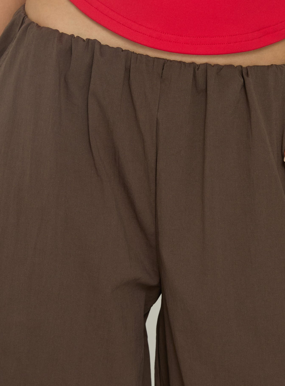 Designed with the Lunea Concealed Waistband Cargo Pants Brown Petite in womens-regular-pants featuring mid-rise product Princess Polly