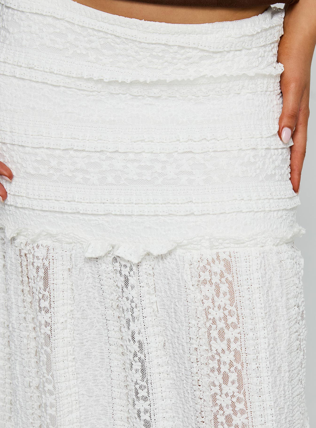 product Princess Polly Emanuella Lace Maxi Skirt White Maxi 