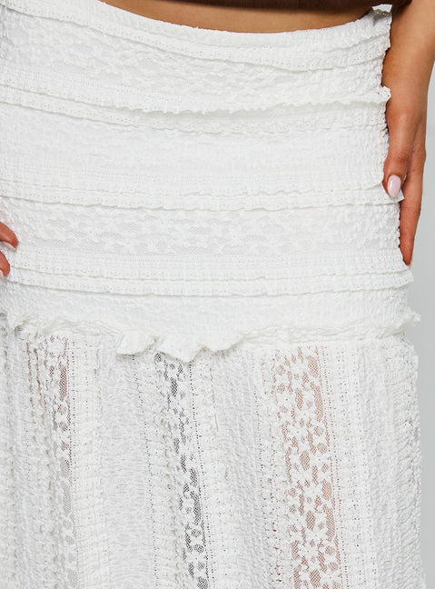 product Princess Polly Emanuella Lace Maxi Skirt White Maxi 