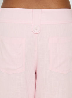product Princess Polly Pedra Wide Leg Pant Pink Mid Rise Pants Pants 