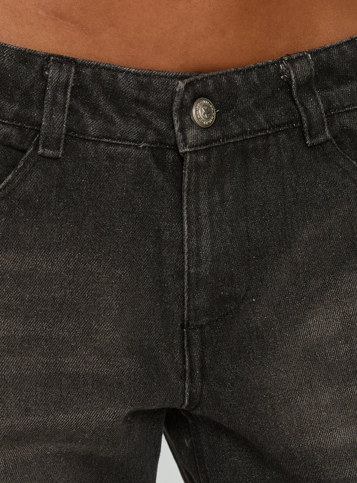 product Princess Polly Korinne Low Rise Baggy Jeans Washed Charcoal Low Rise Jeans Jeans 