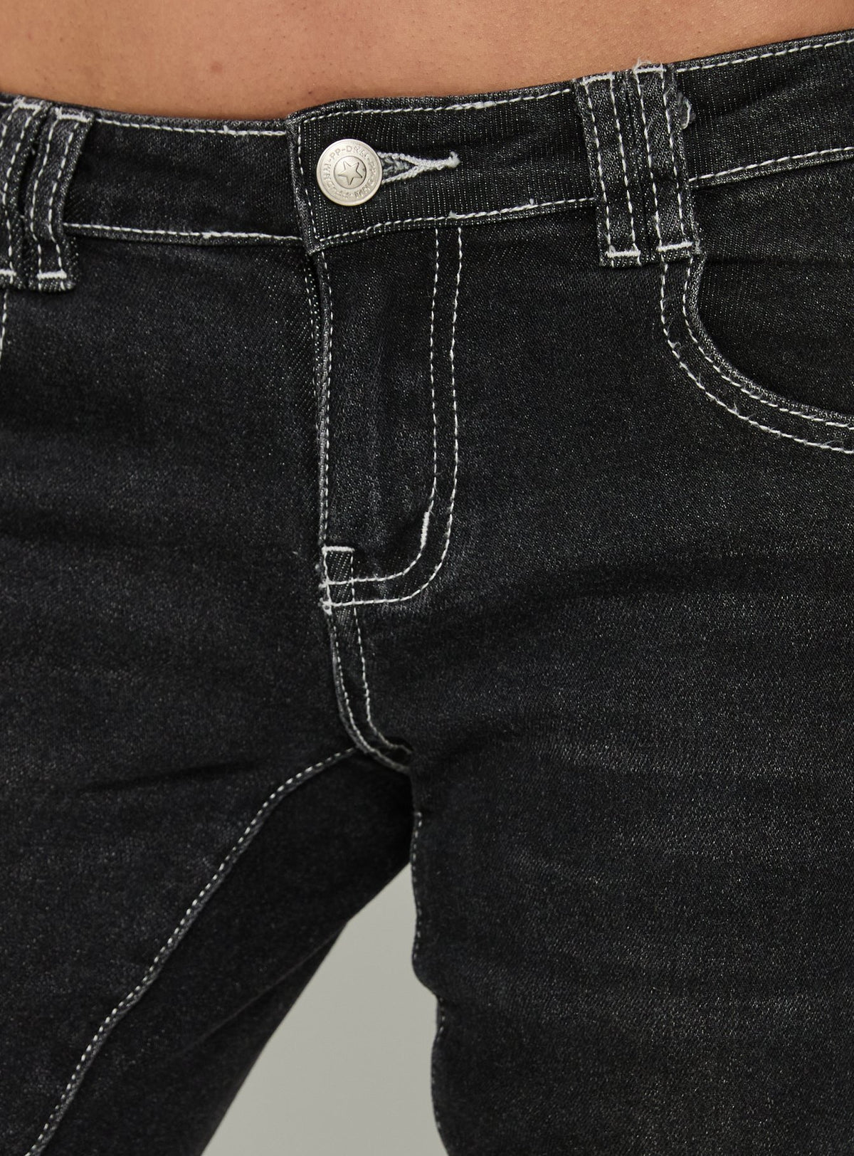 Clynee Ultra Low Rise Bootleg Jeans Vintage Black Low Rise Jeans Jeans 
