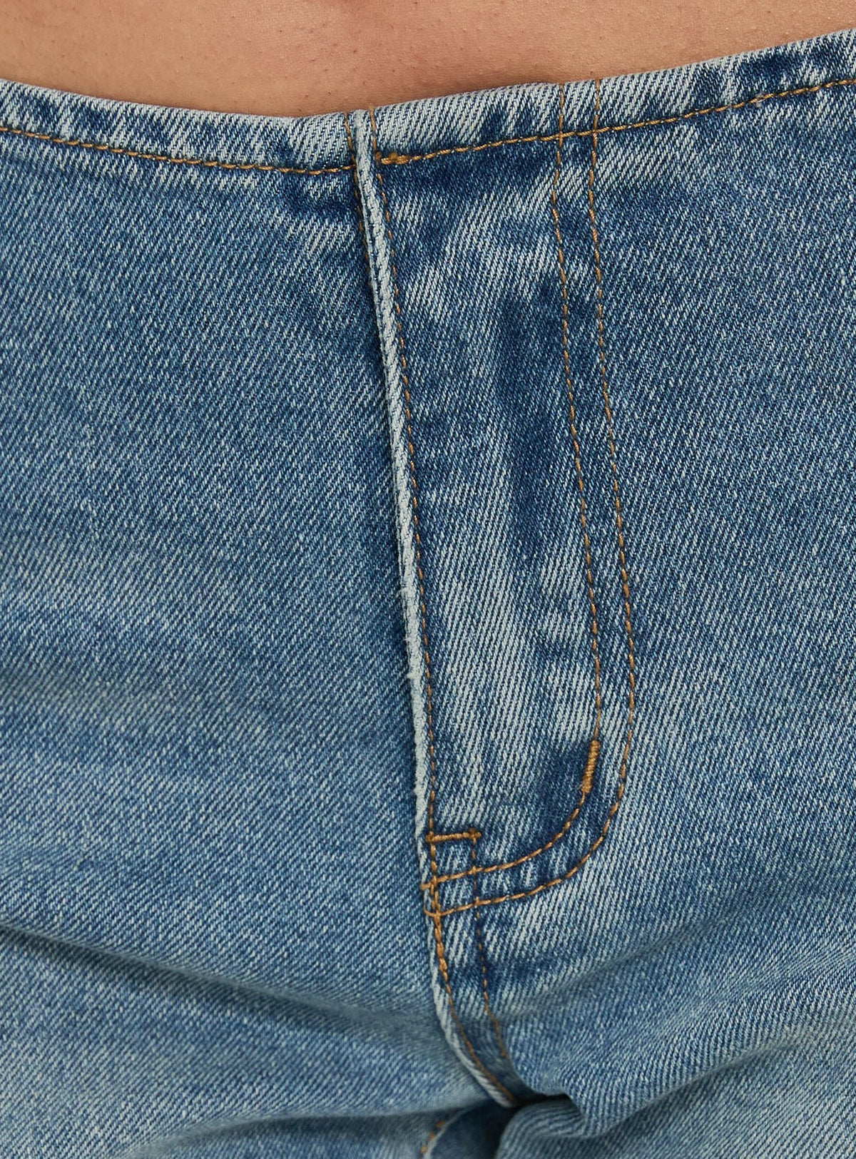 Featuring the Flow Rider No Waist Low Rise Bootleg Jean Vintage Blue Wash womens-jeans with low-rise waist product Princess Polly