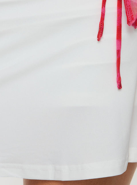product Princess Polly Girlie Mini Skirt White Mini Skirts Skirts 