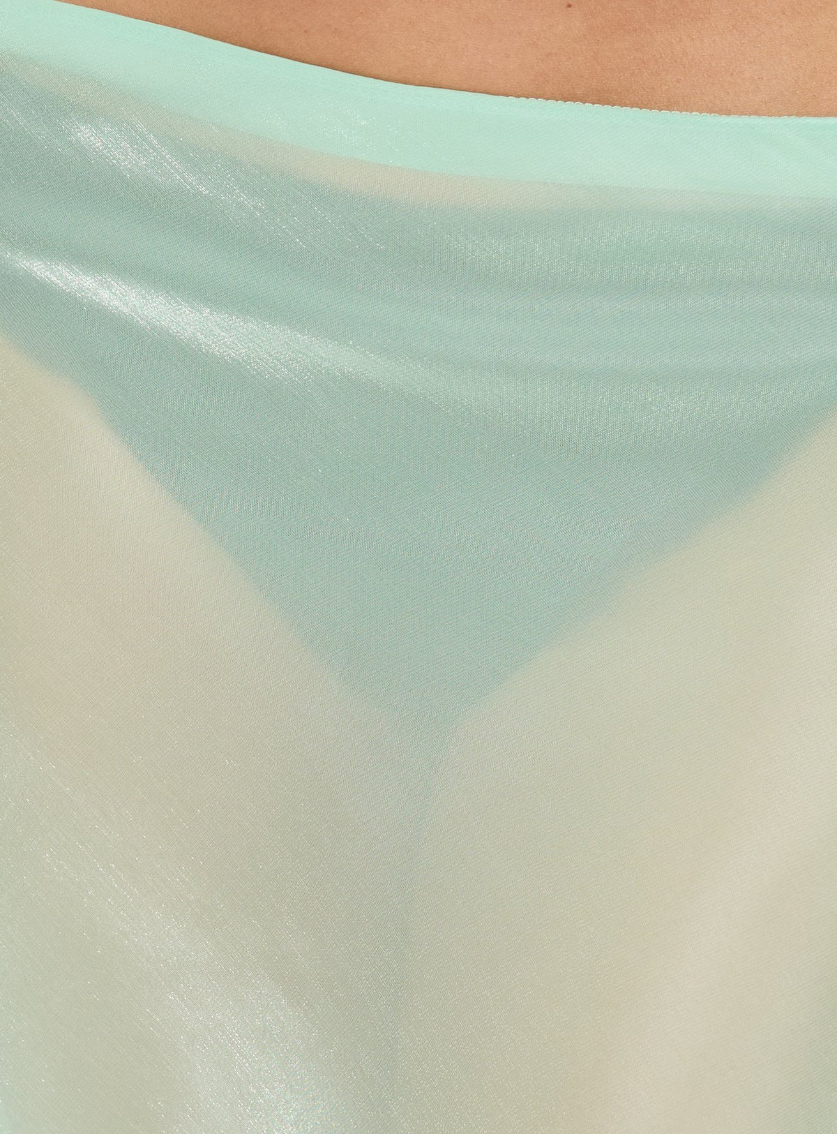 Displaying the Sidori Sheer Midi Skirt Jelly Mint in womens-skirts with midi length Princess Polly