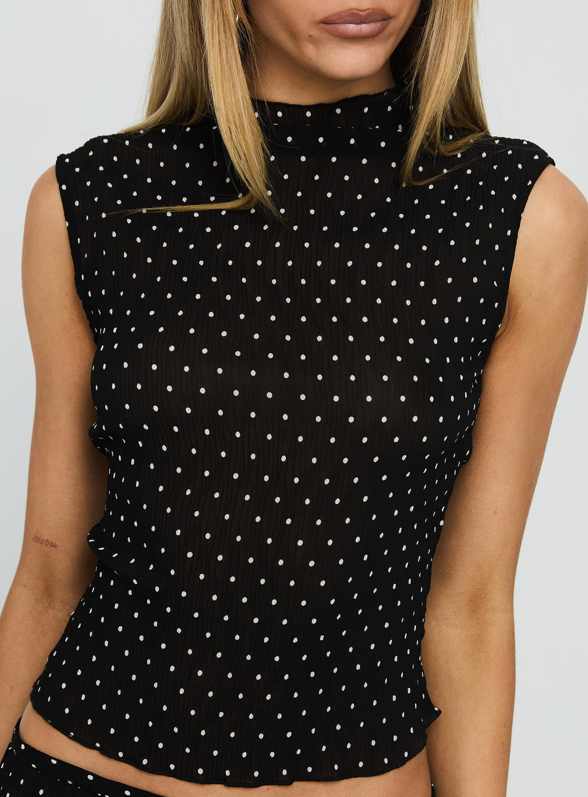 Ford Top Onyx Polka Dot