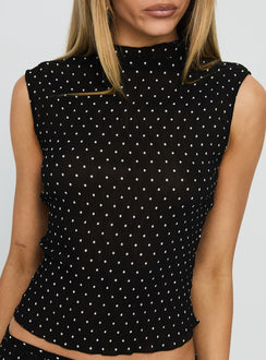 Ford Top Onyx Polka Dot