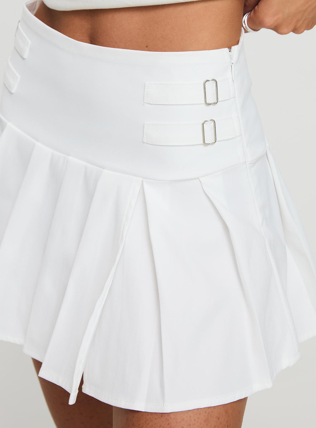 product Princess Polly Cartwright Mini Skirt White Mini Skirts Skirts 