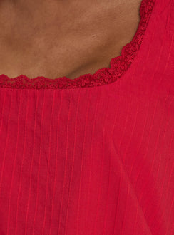 Alanah Mini Dress Red