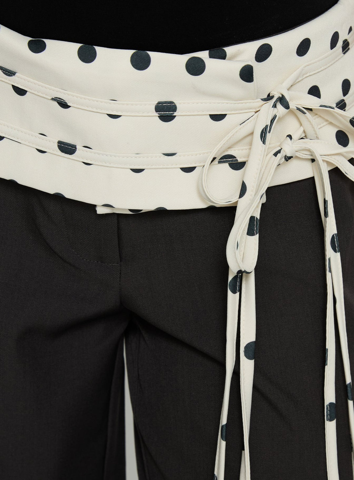 product Princess Polly Seneca Wrap Pants Charcoal Polka Dot Mid Rise Pants Pants 