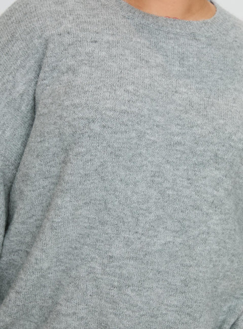 product Princess Polly Ryanna Sweater Grey Curve Longline Jumpers Jumpers 