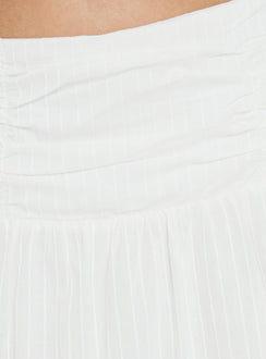 Designed with care the Silver Springs Midi Skirt White in womens-skirts featuring midi length on-body Princess Polly