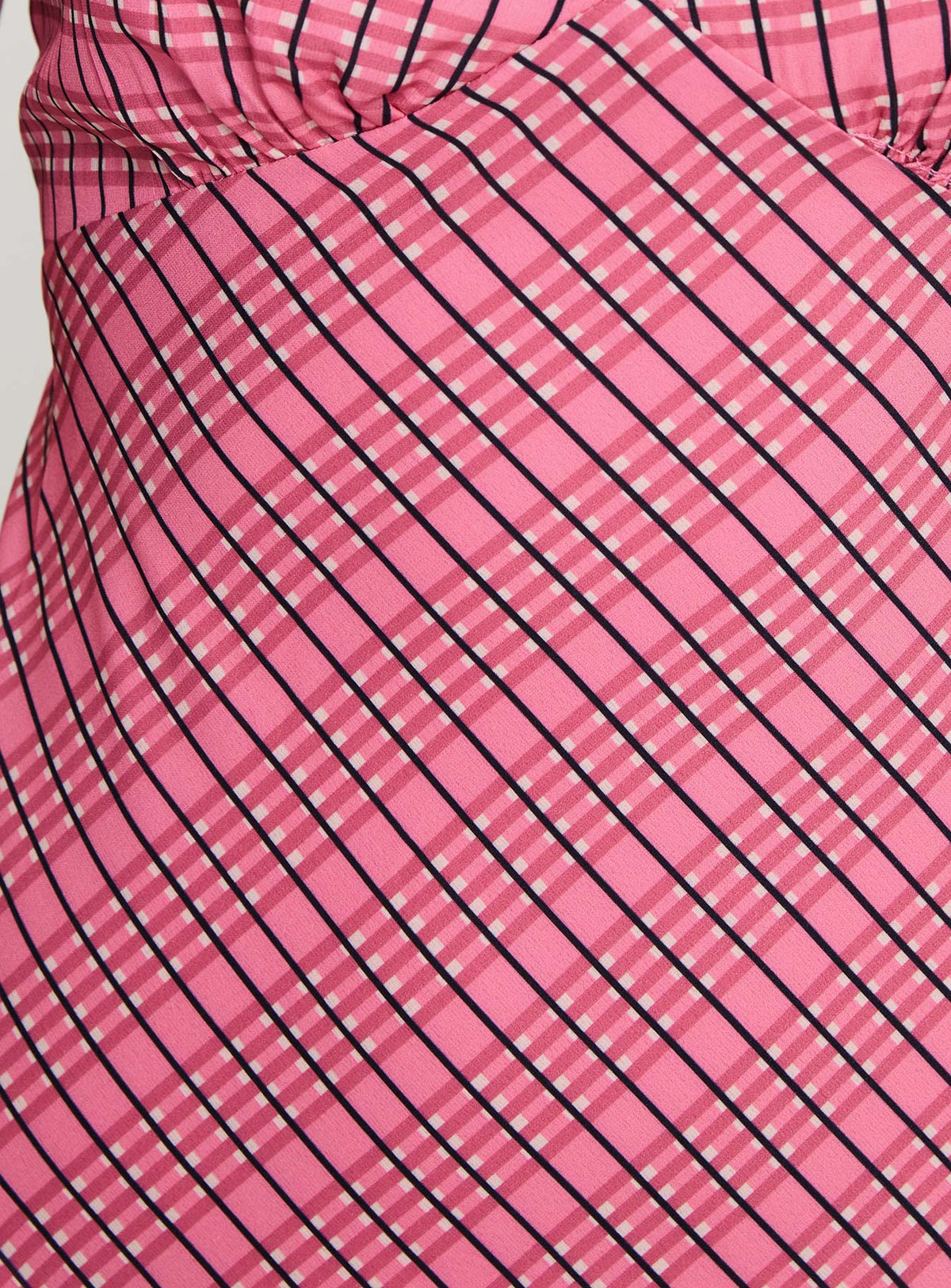 product Princess Polly Nellie Midi Dress Pink Check Plunger 