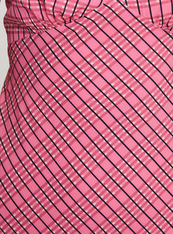 product Princess Polly Nellie Midi Dress Pink Check Plunger 