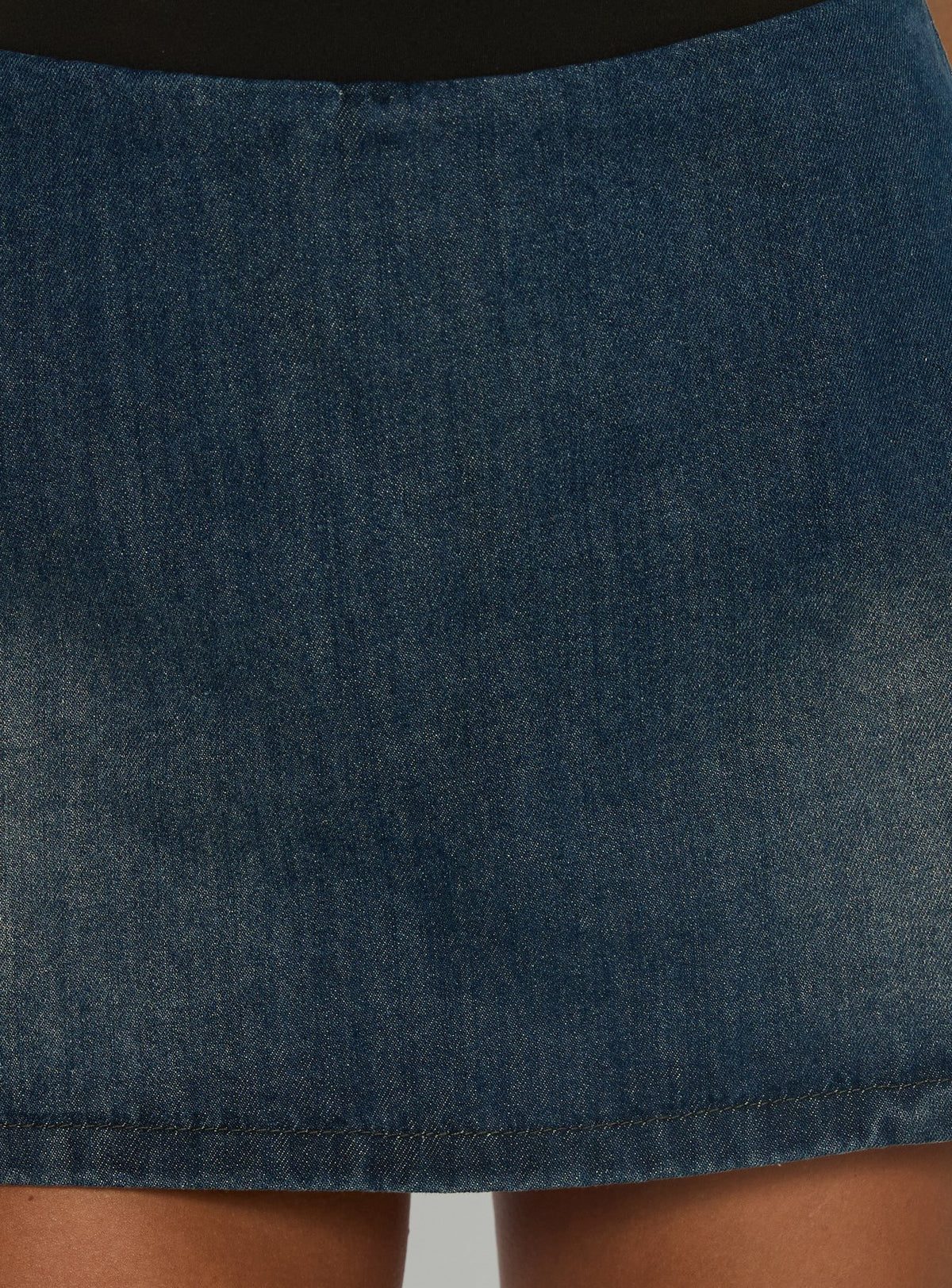 Gigi Denim Skort Dark Blue