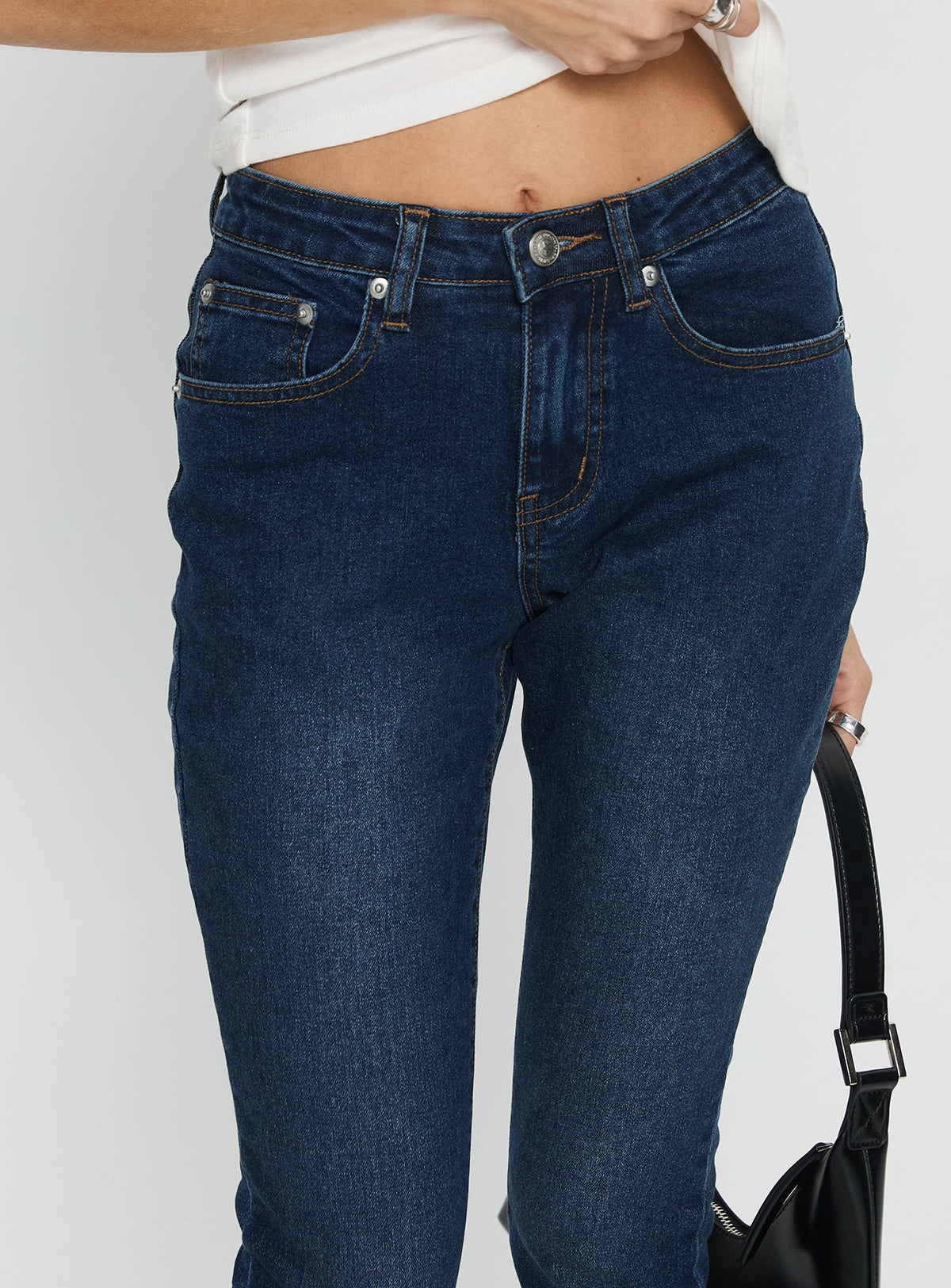 Illyssa Mid Rise Skinny Jeans Mid Blue Wash Mid Rise Jeans Jeans 