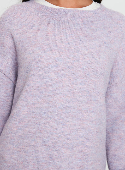 product Princess Polly Ryanna Sweater Lilac Longline Jumpers Jumpers 