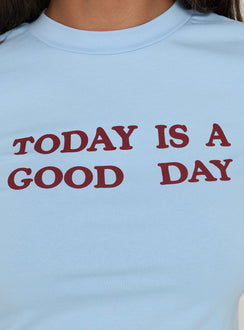 Good Days Graphic Relaxed Tee Blue