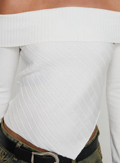 product Princess Polly Brisa Long Sleeve Top White Full Sleeves straight 