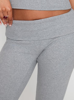 product Princess Polly Truth Be Told Straight Leg Pant Grey Marle Low Rise Pants Pants 