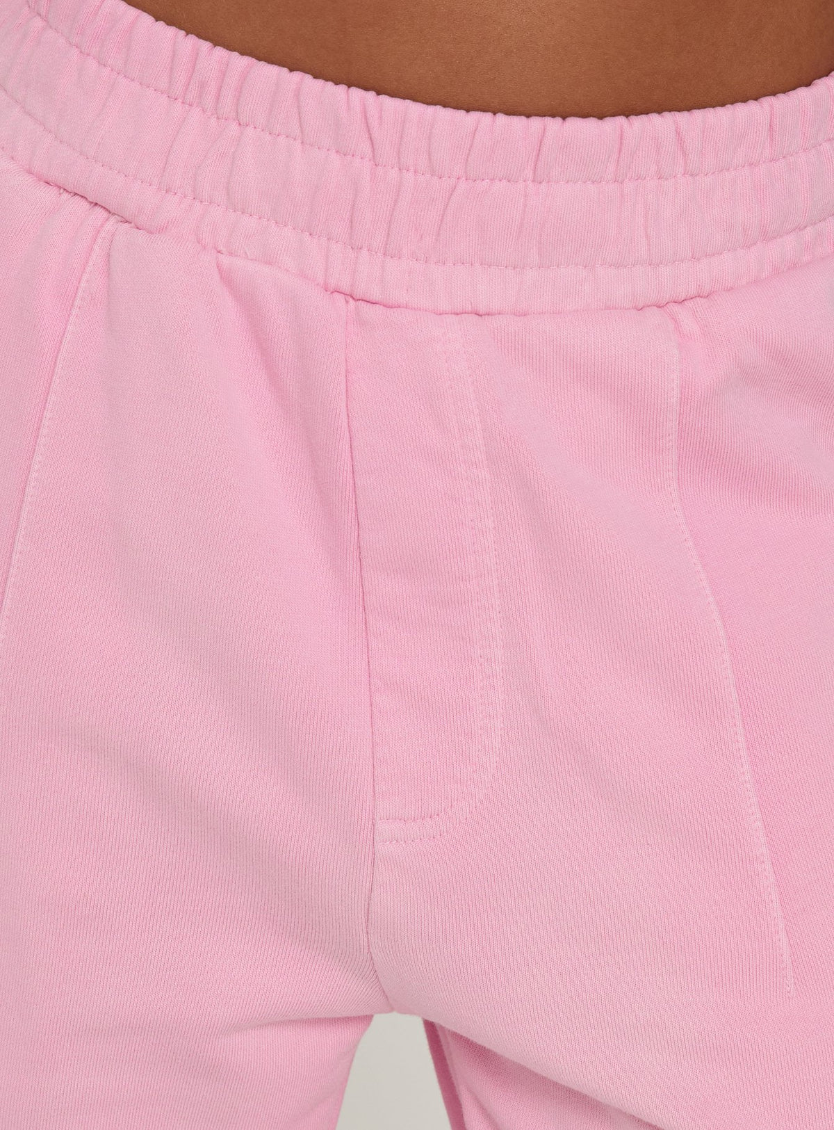 Featuring the AT Fleece Baggy Sweatpant Washed Pink womens-regular-pants with mid-rise waist product Princess Polly