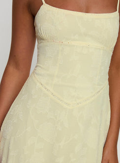 South Of France Maxi Dress Yellow Petite