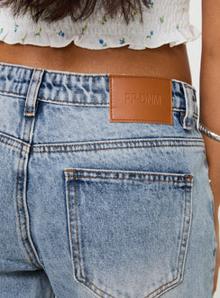 Ronine Low Rise Wide Leg Jeans Light Wash Low Rise Jeans Jeans 