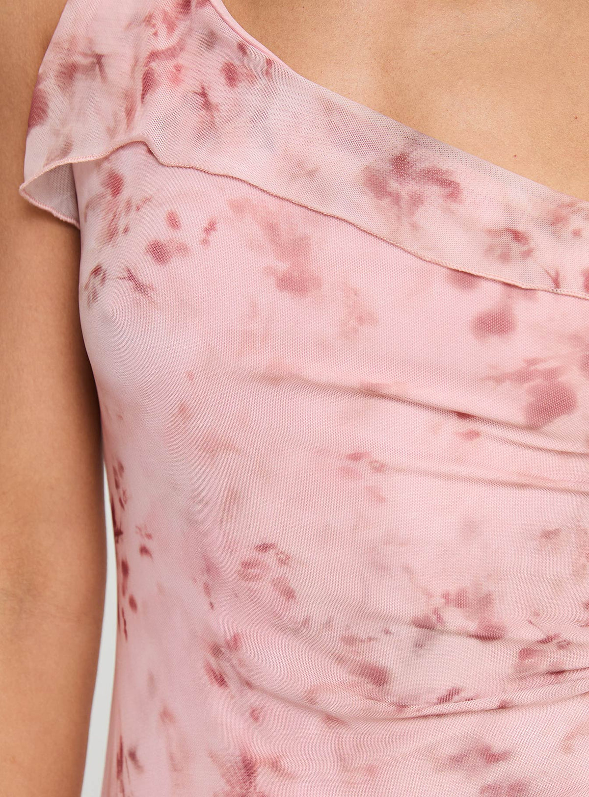 product Princess Polly Bramwell One Shoulder Mini Dress Pink Tall Asymmetric Neckline 