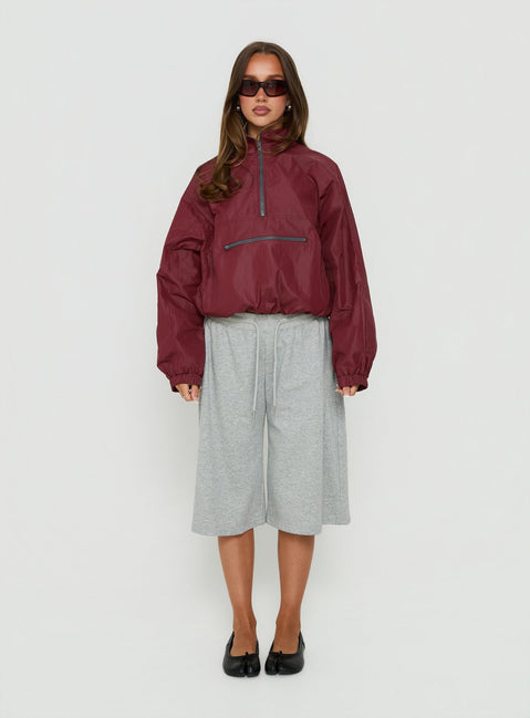 Ibiza Windbreaker Burgundy