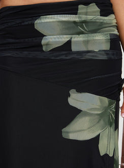 product Princess Polly Cooperi Maxi Skirt Black Floral Maxi Skirts Skirts 
