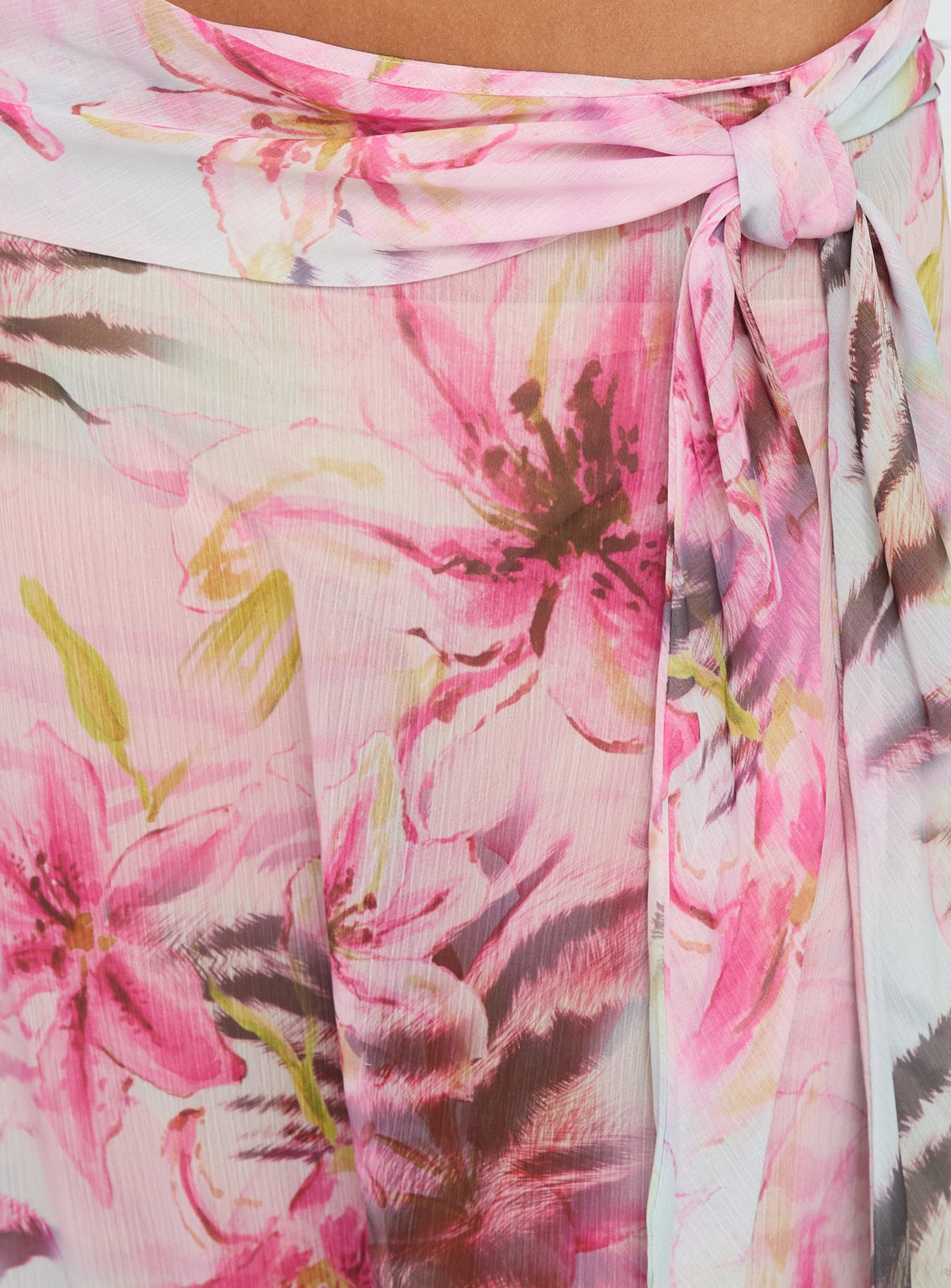 product Princess Polly Karzi Chiffon Maxi Skirt Pink Floral Maxi Skirts Skirts 