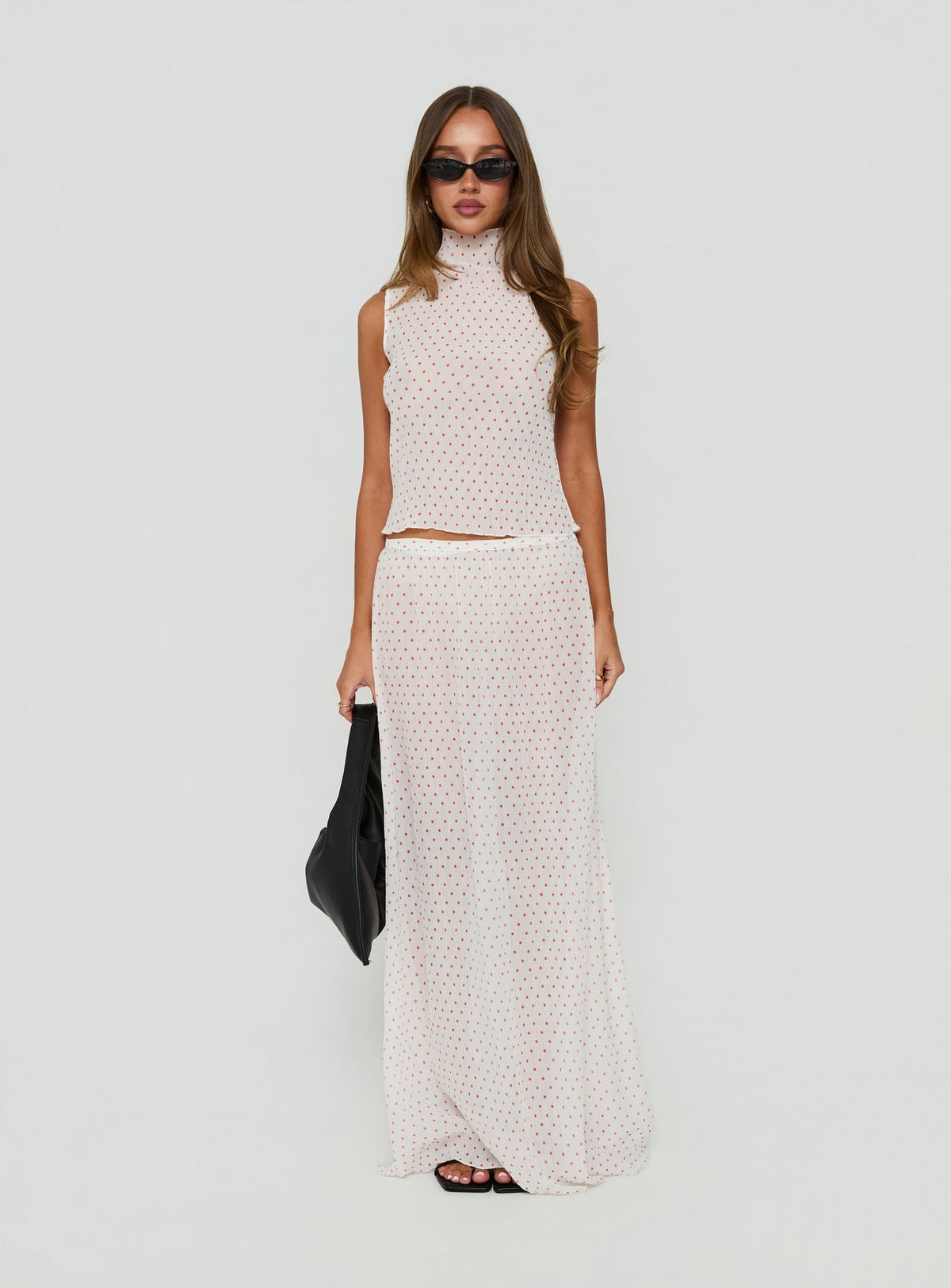 Ford Top White / Red Polka Dot