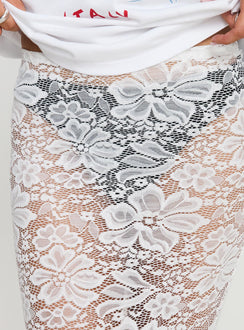 product Princess Polly Lombardio Lace Maxi Skirt White Maxi Skirts Skirts 
