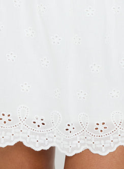 product Princess Polly Tiriah Embroidered Mini Skirt White Mini Skirts Skirts 