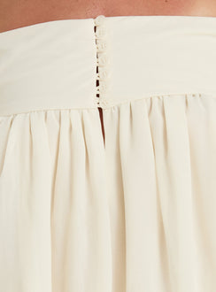 Annikah Off Shoulder Romper Cream