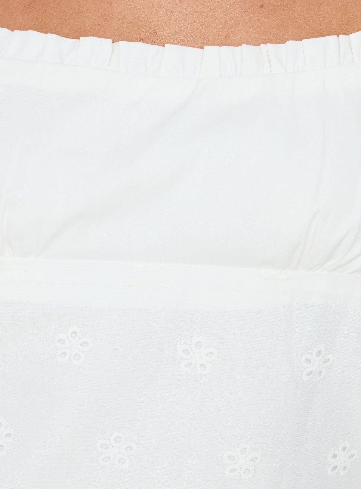 Tiriah Embroidered Cami Top White