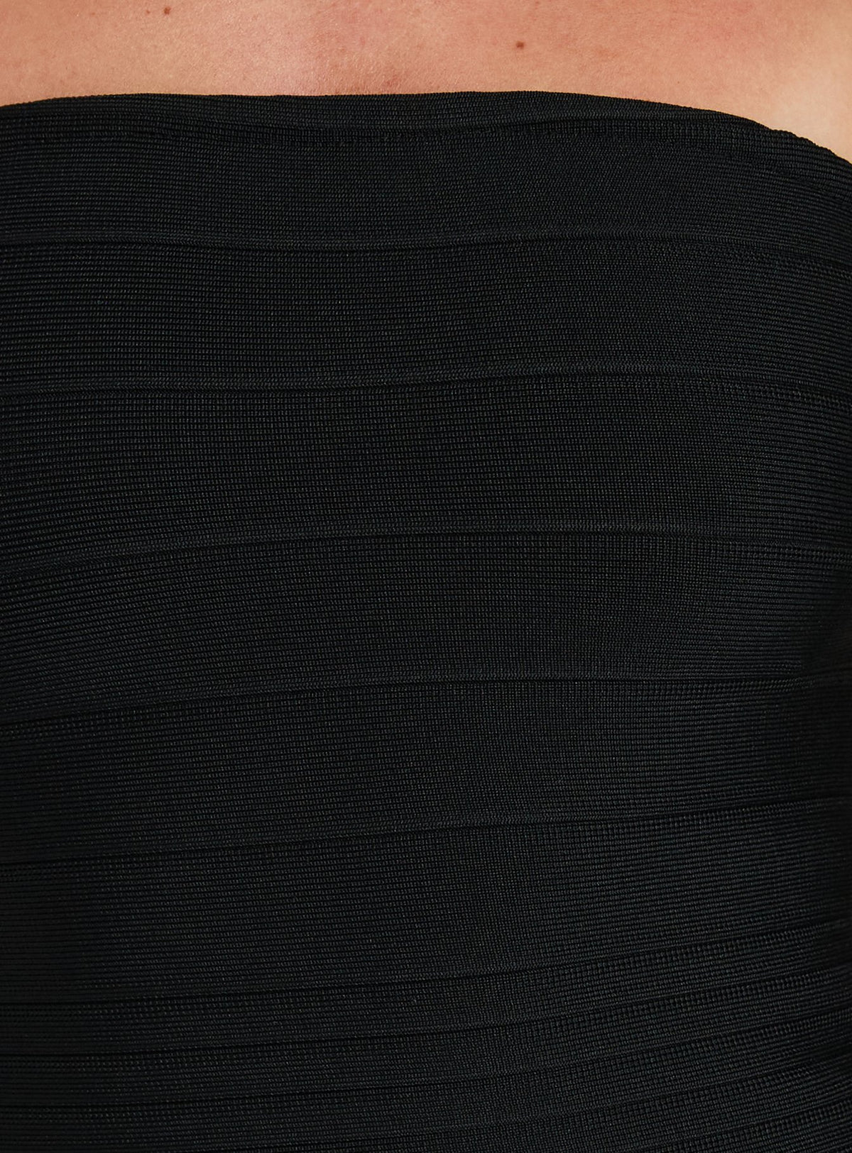 Eastonn Strapless Bandage Midi Dress Black