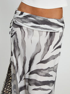 product Princess Polly Kiden Split Maxi Skirt Zebra Maxi Skirts Skirts 