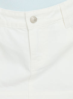 product Princess Polly Warna Low Rise Denim Mini Skirt White Mini Skirts Skirts 
